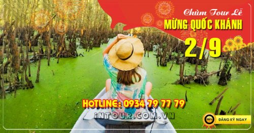 Tour  Rừng Tràm Trà Sư Đảo Bà Lụa 2N2Đ Lễ 2/9/2025