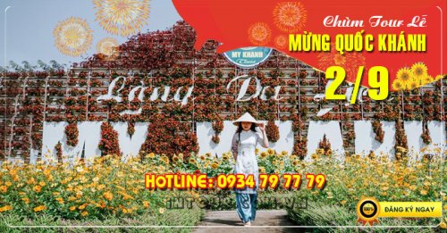 Tour  miền tây Mỹ Tho - Tiền Giang 1N Lễ 2/9/2025